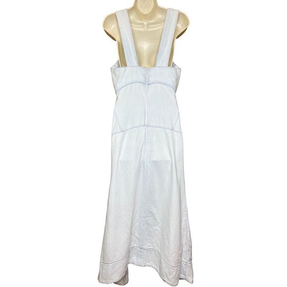 Proenza Schouler White Label Chambray High-Low Midi Dress NWT Size 6 - Picture 7 of 10